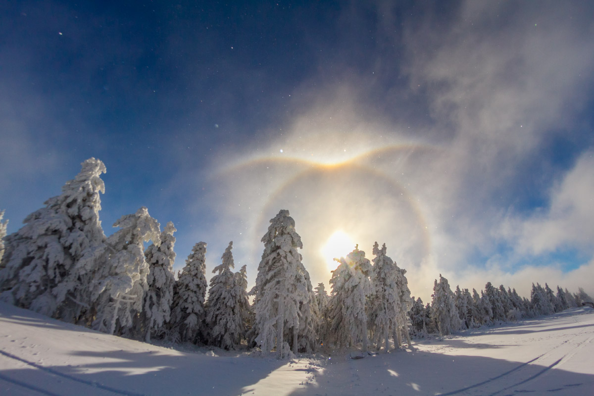 Ice fog halo at Keilberg Ice fog halo at Keilberg