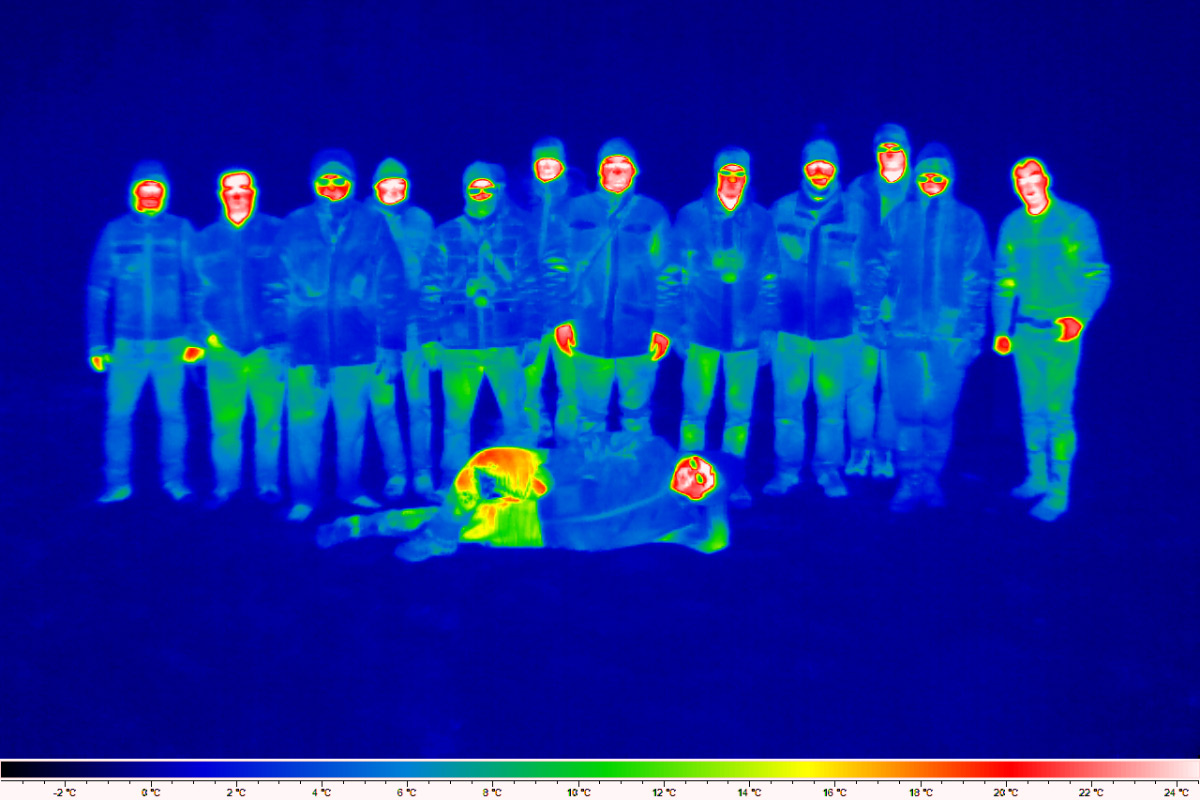 Group Photo with the Thermal Camera Group Photo with the Thermal Camera