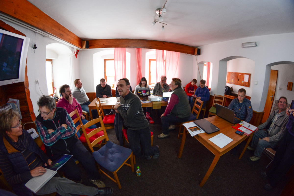 At the Lecture Program in the Cabin At the Lecture Program in the Cabin
