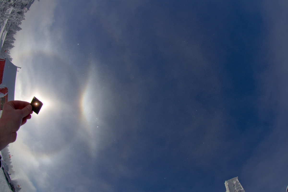 Sun Arc in Ice Fog Sun Arc in Ice Fog