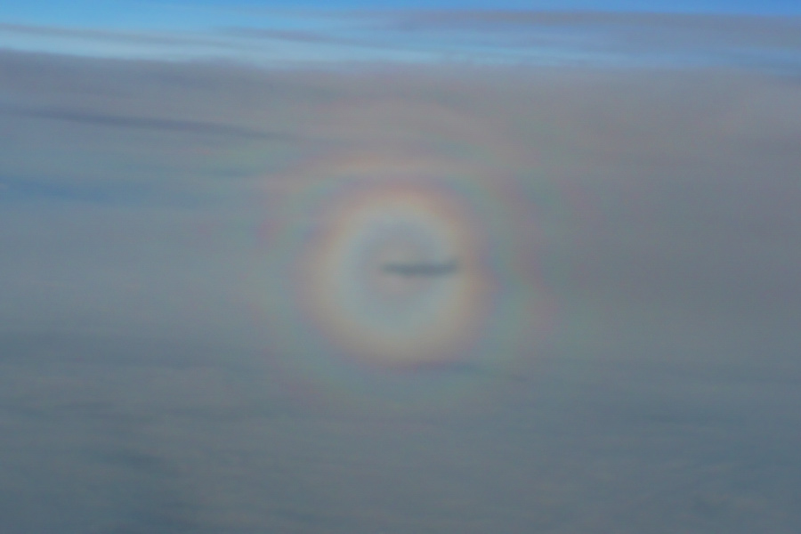 Glory with Airplane Shadow Glory with Airplane Shadow