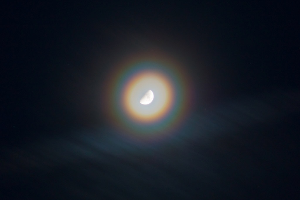 Colorful Moon Halo Colorful Moon Halo