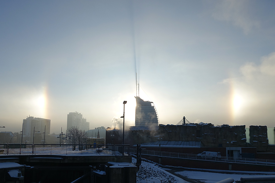 Sundogs with Shadow Beam Sundogs with Shadow Beam