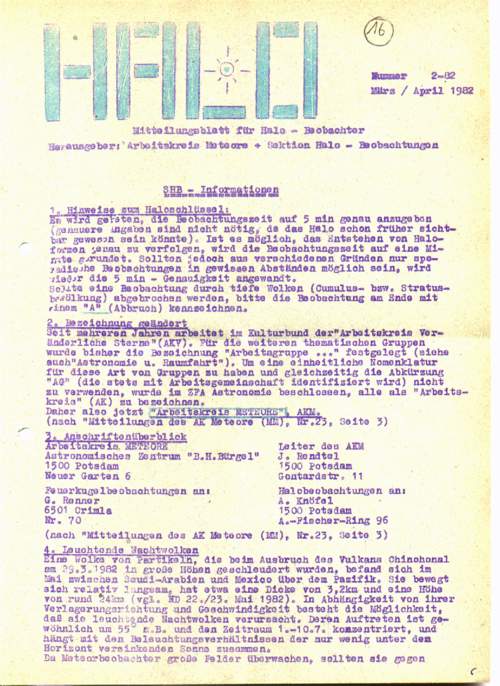 HALO No. 16