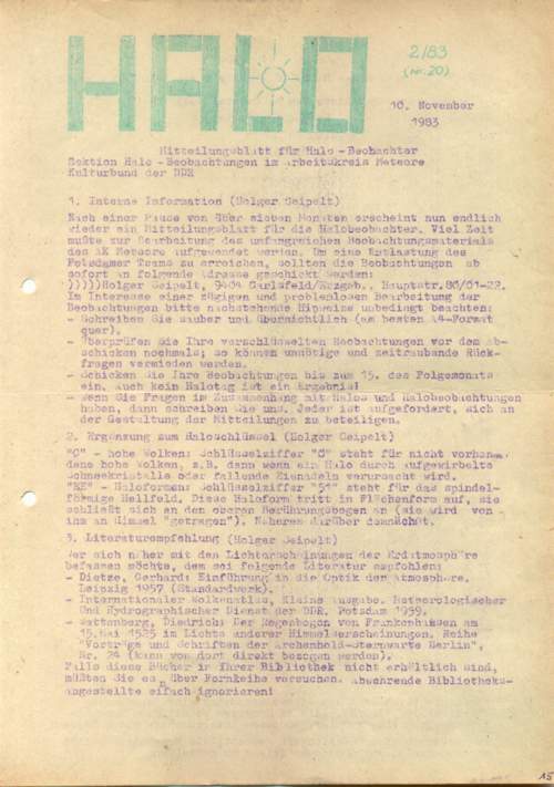 HALO No. 20