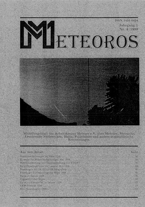 METEOROS No. 04/1998