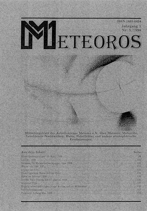 METEOROS No. 05/1998