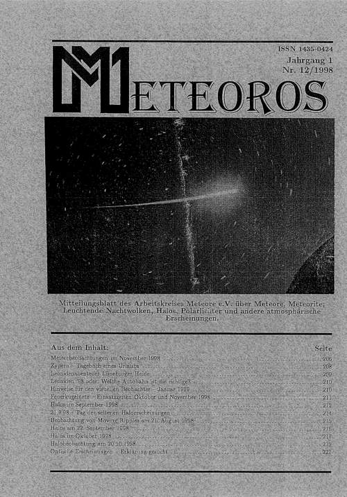 METEOROS No. 12/1998