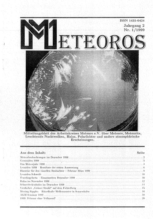 METEOROS No. 01/1999