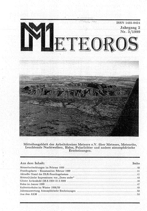 METEOROS No. 03/1999