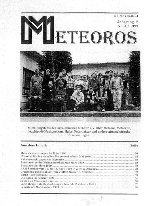 METEOROS No. 04/1999
