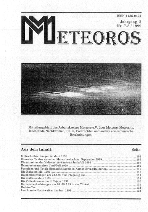 METEOROS No. 0708/1999