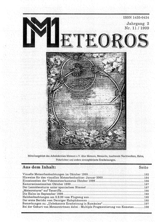 METEOROS No. 11/1999
