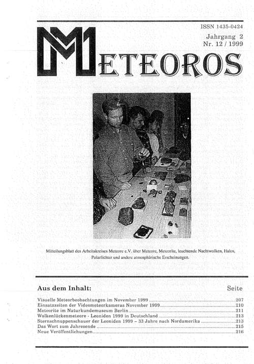 METEOROS No. 12/1999