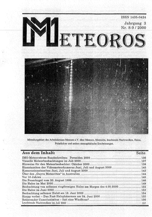 METEOROS No. 0809/2000