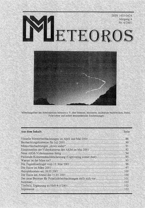 METEOROS No. 06/2001