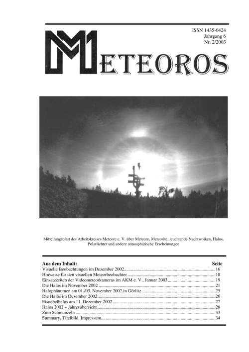 METEOROS No. 02/2003