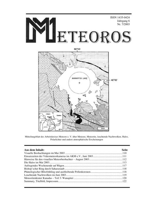 METEOROS No. 07/2003