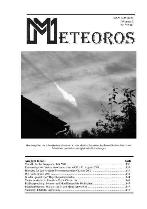 METEOROS No. 09/2003