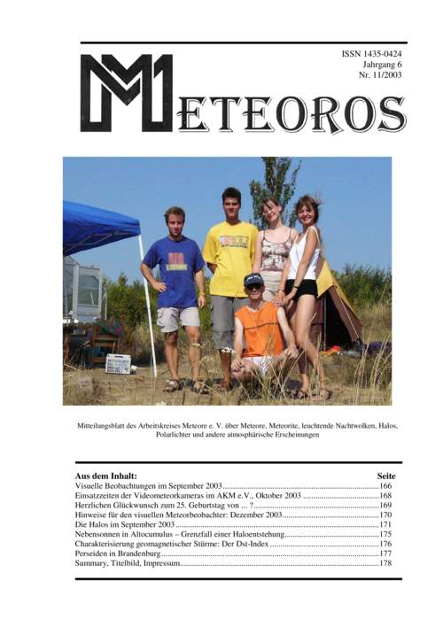 METEOROS No. 11/2003