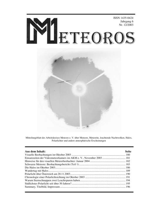 METEOROS No. 12/2003
