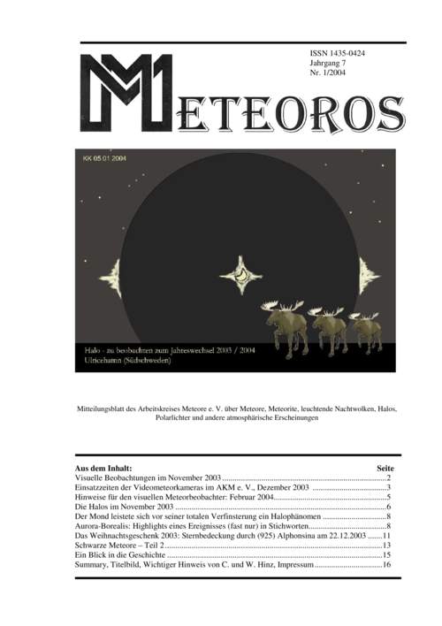 METEOROS No. 01/2004