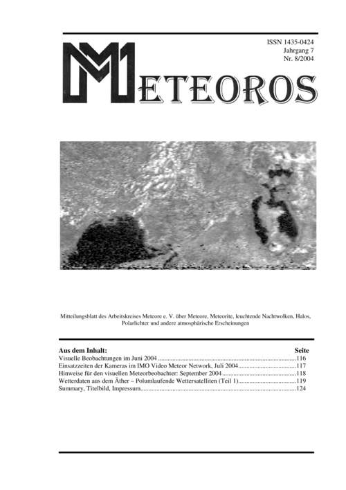 METEOROS No. 08/2004