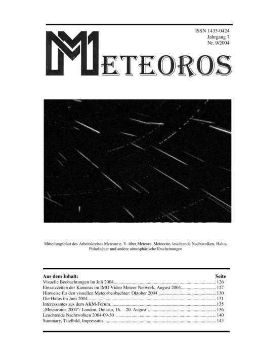 METEOROS No. 09/2004