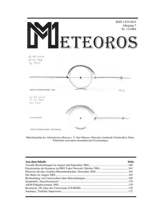 METEOROS No. 11/2004