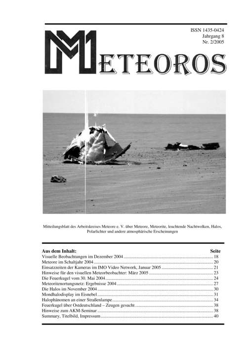 METEOROS No. 02/2005