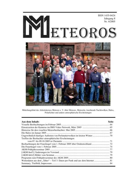 METEOROS No. 04/2005