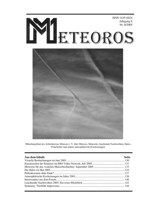 METEOROS No. 08/2005