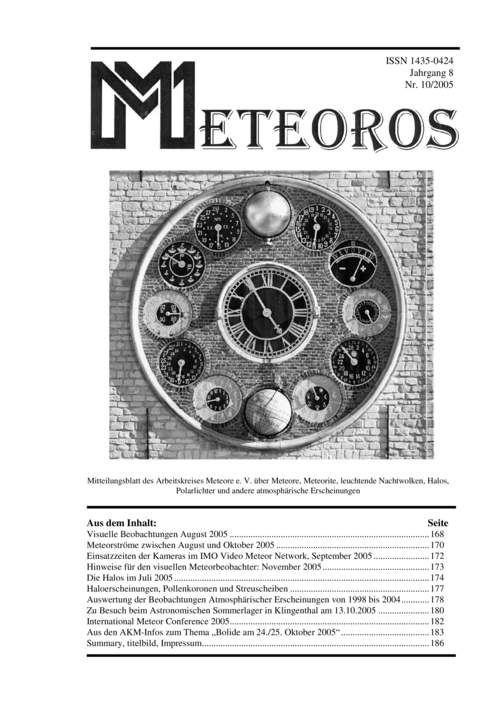 METEOROS No. 10/2005