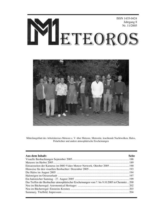 METEOROS No. 11/2005