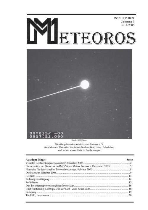 METEOROS No. 01/2006