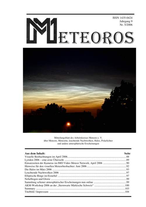 METEOROS No. 05/2006