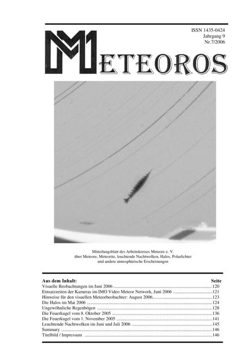 METEOROS No. 07/2006