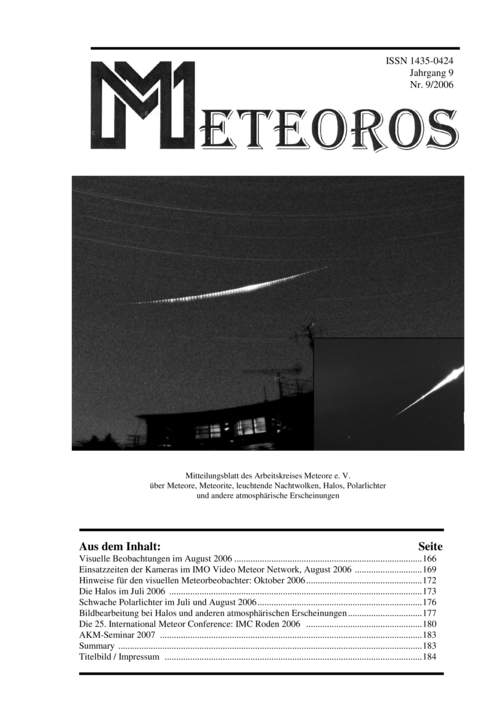 METEOROS No. 09/2006
