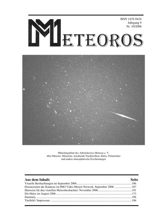 METEOROS No. 10/2006
