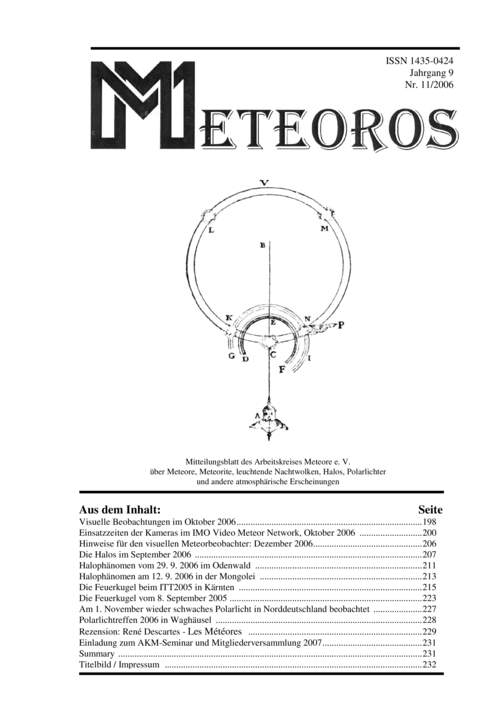 METEOROS No. 11/2006