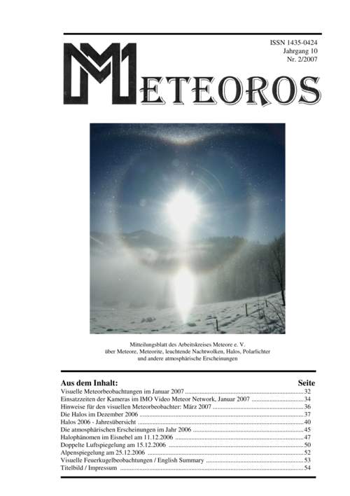 METEOROS No. 02/2007