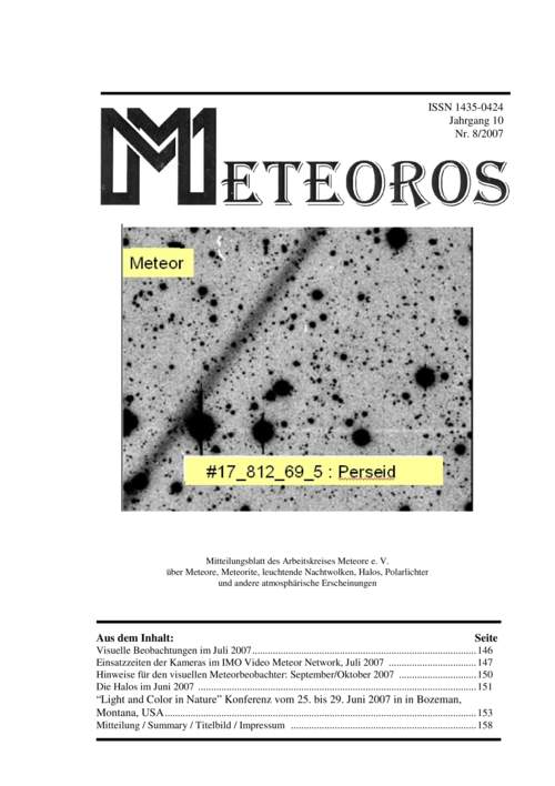 METEOROS No. 08/2007