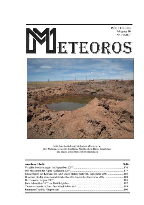 METEOROS No. 10/2007