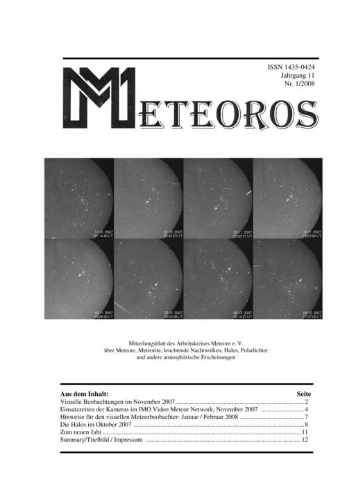 METEOROS No. 01/2008
