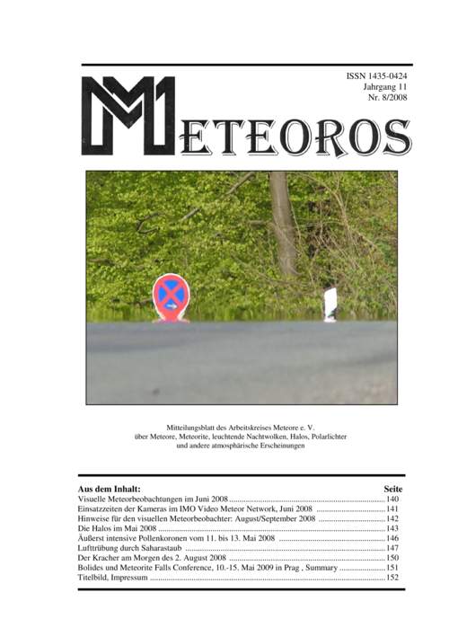 METEOROS No. 08/2008
