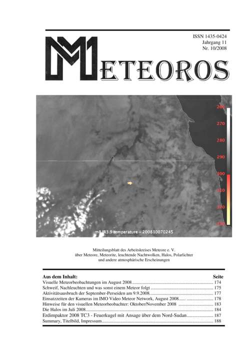 METEOROS No. 10/2008
