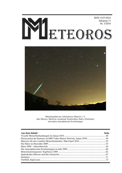 METEOROS No. 03/2010