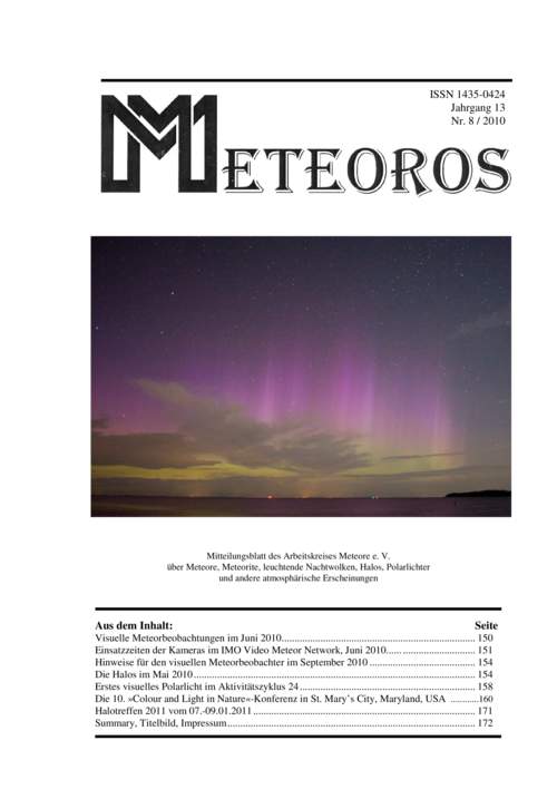 METEOROS No. 08/2010