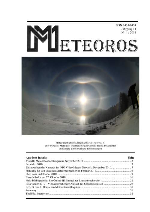 METEOROS No. 01/2011