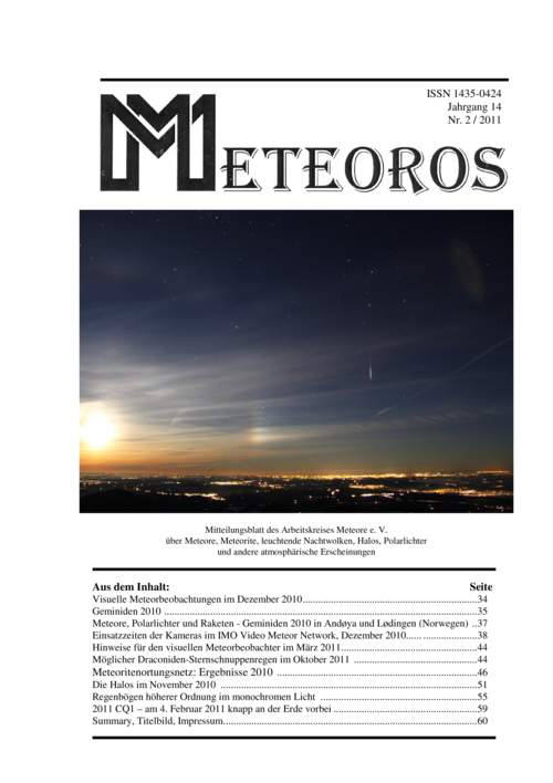 METEOROS No. 02/2011